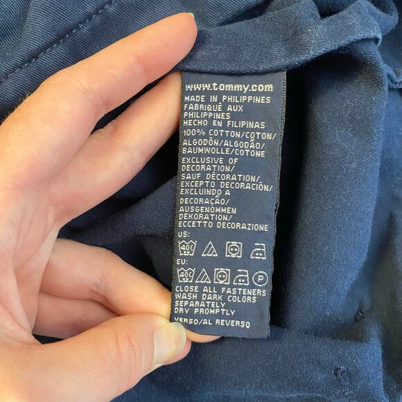 Tommy‎ Hilfiger Lightweight Cotton Ivy Jacket Men’s Size L Blue Preppy - Picture 7 of 9